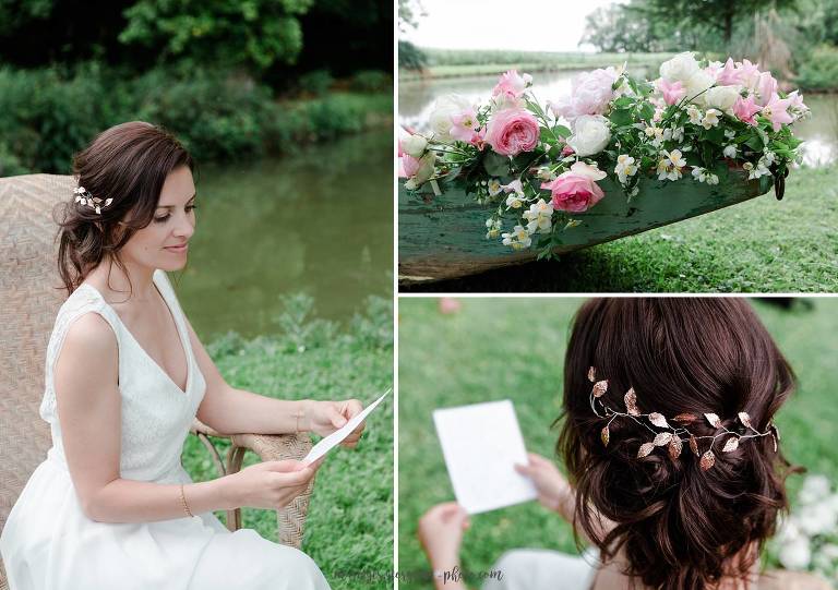 Shooting d'inspiration mariage dans une atmosphère poétique.