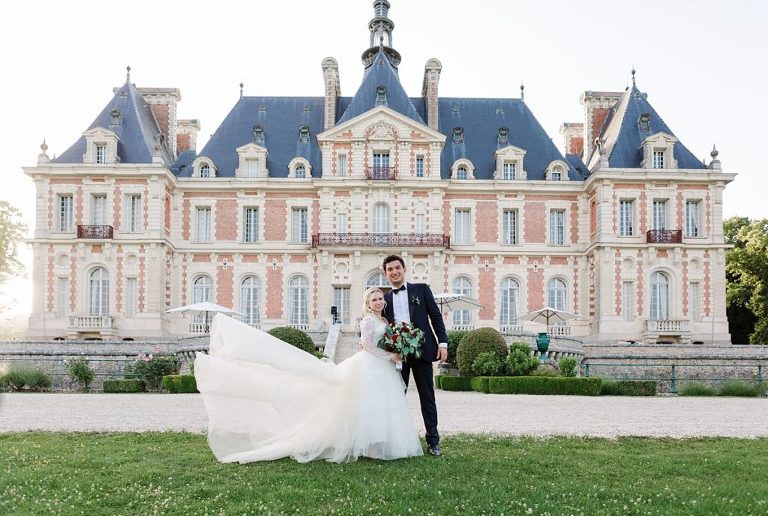 mariage franco-américain au Château Baronville